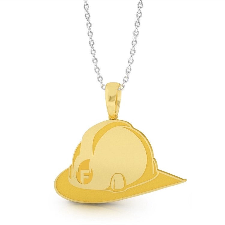 Helmet Necklace Yellow Gold