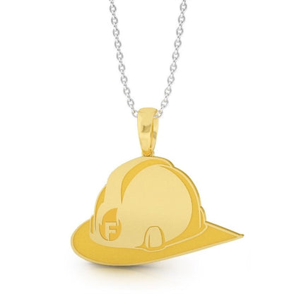 Helmet Necklace Yellow Gold